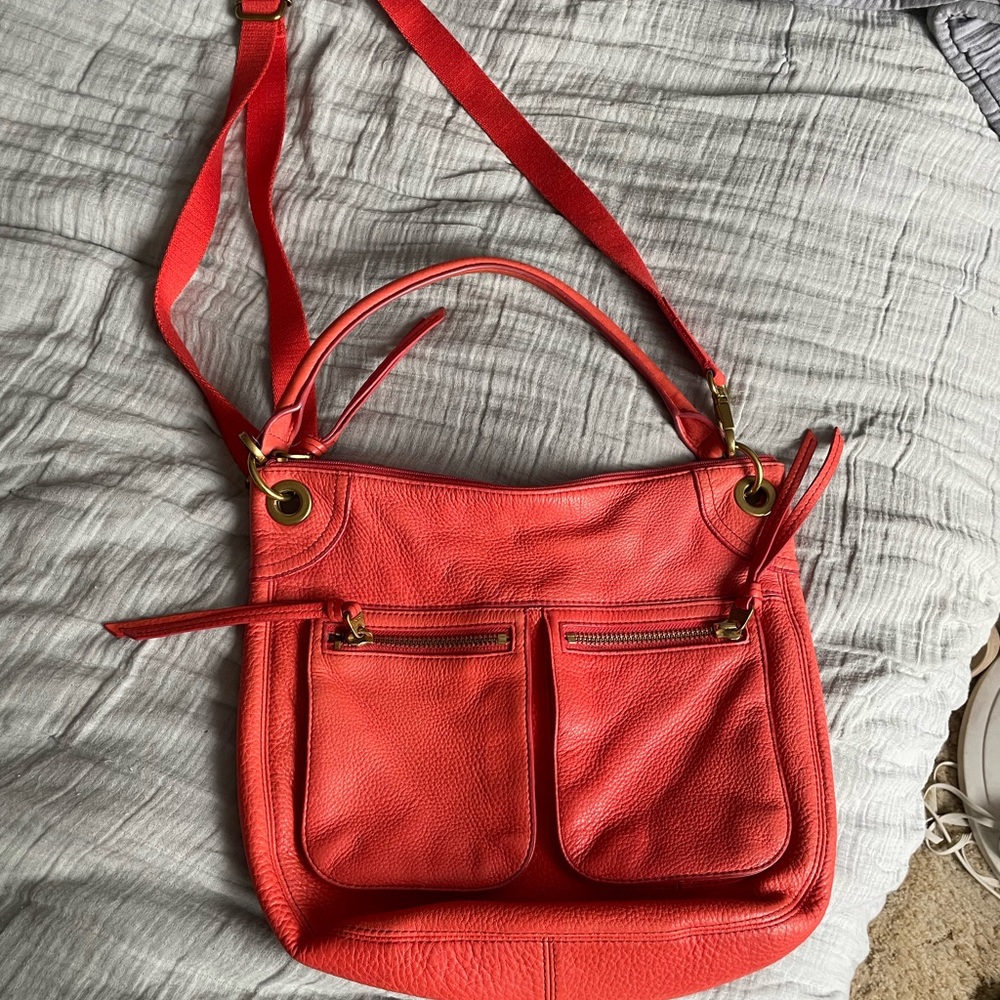 Fossil Pebbled Leather Crossbody bag